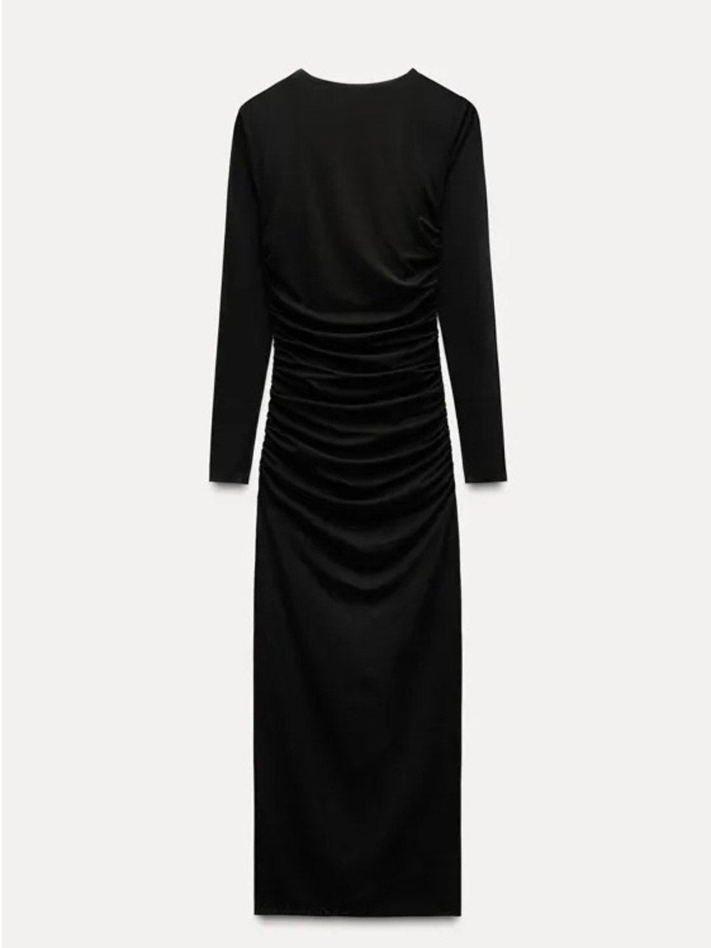 Zara black sheer bodysuit insert dress - Picture 4 of 4